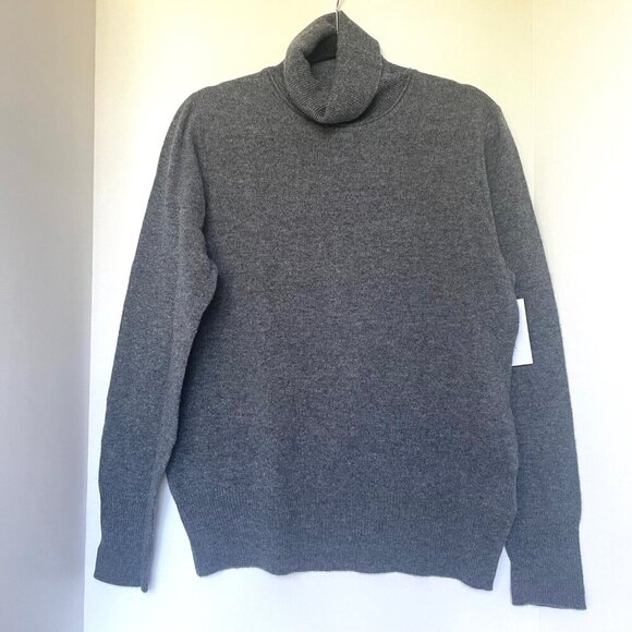 Equipment Delafine Cashmere Sweater Womens Gray Turtleneck Lightweight - Picture 2 of 10